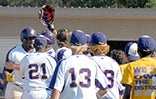 DAILY NEWS FILE PHOTO/Chris Kinkaid Franklinton’s Johnathan Crain receives congratuations from his teammates after his homer in the playoffs this season against Lutcher. Crain signed a letter of intent with Southern University.